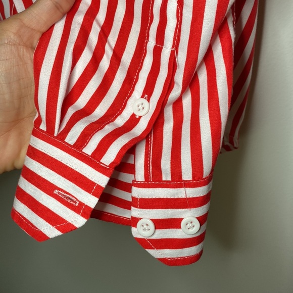 Red stripe button down - Picture 3 of 6